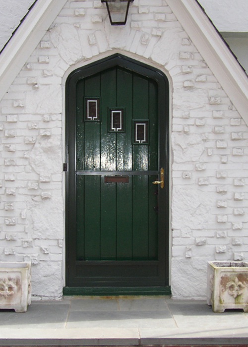 Tudor Arch Door - Arch Angle Custom Arched Top Storm Windows & Storm Doors